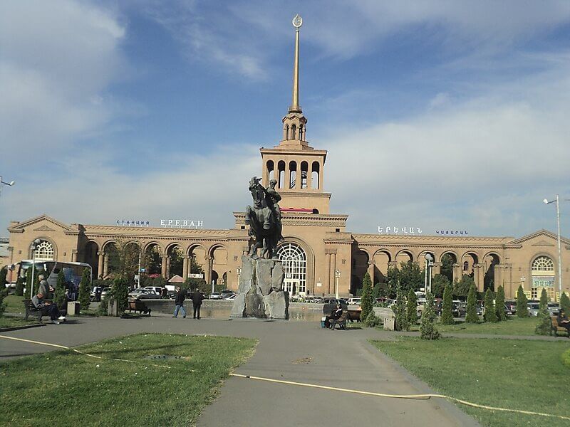 Railway station in Armenia